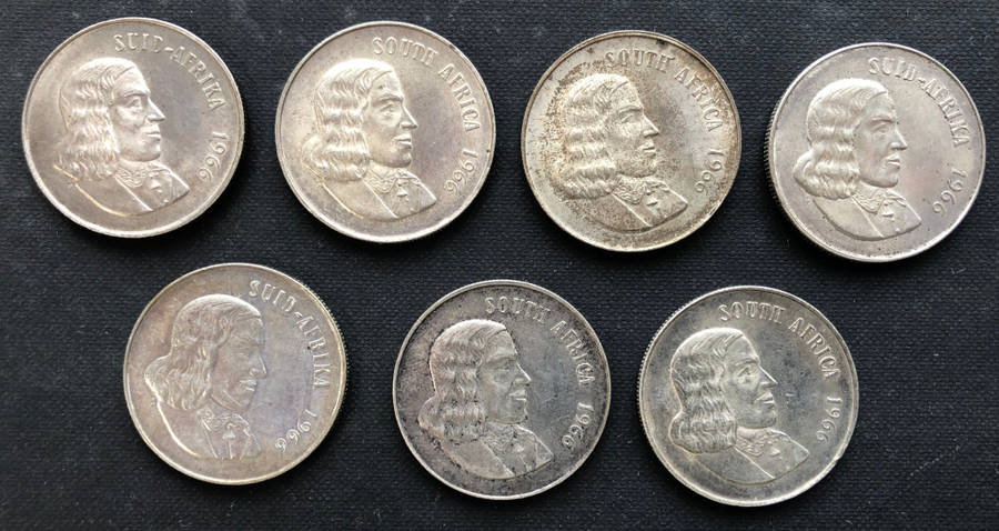 South African Silver R1 Afrikaans (3) & English (4) 1966