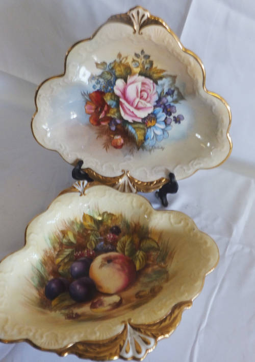 Pair of Aynsley Sweet Dishes