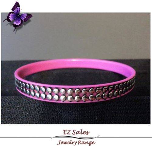 Pink Studded Bangle - Sale item