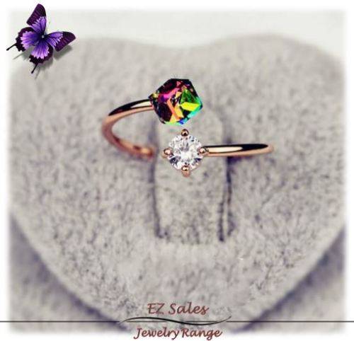 Cubic Crystal Ring