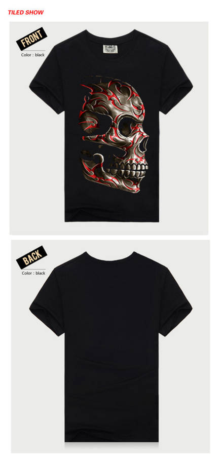 Glow in the Dark Skull T-Shirt - XLarge