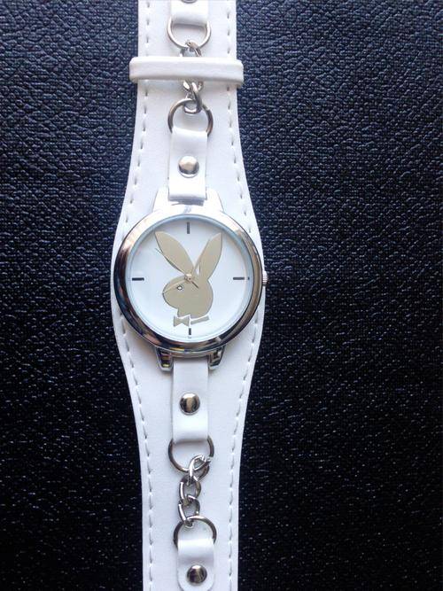 New Cute Playboy Quartz Wrist Watch  - White