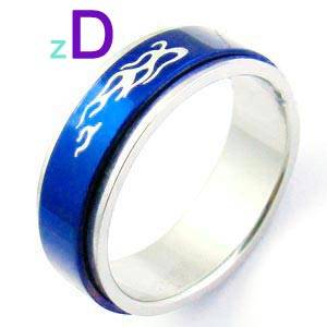 Stainless Steel Spin Ring - Size 22