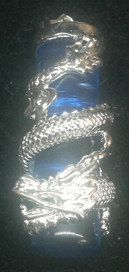 Blue Dragon Column Pendant