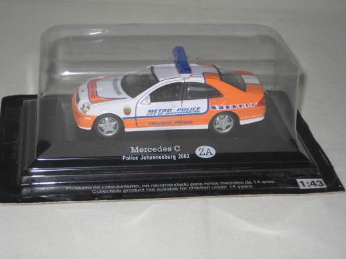 Mercedes Benz C - Police Johannesburg  Scale 1/43 Mint & Boxed