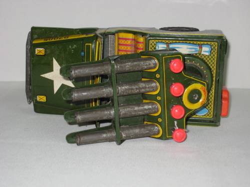 Tin Tinplate Maker = K Rocket Launcher Jeep  - 215 mm