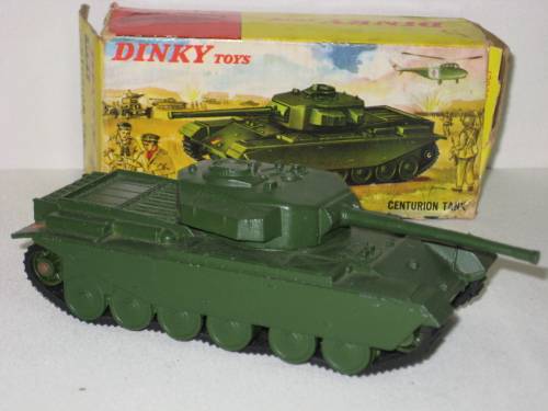 Dinky Army Centurion Tank - Plastic rollers - No 651