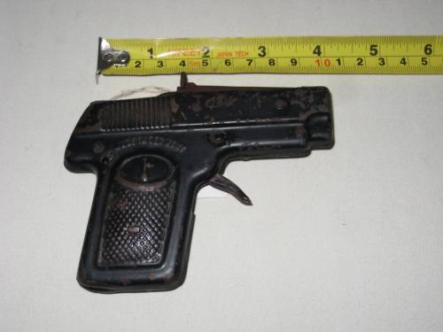 Toy Tin Tinplate Cap Gun - Gilling 118