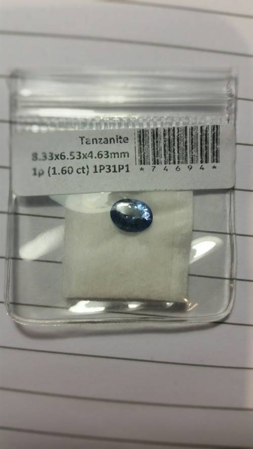 1.60ct LM COLLECTION 100% REAL AA+ Natural TANZANITE Bluish Violet VVS R 24'800.00