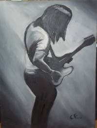 Guitar Player by Candace Fourie