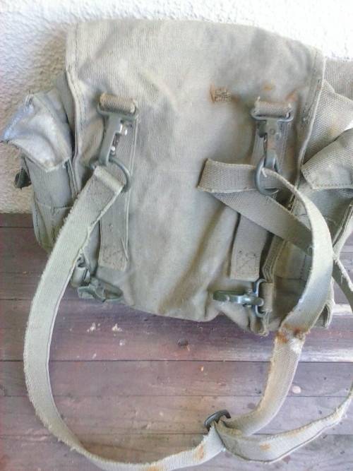 Army canvas sling bag