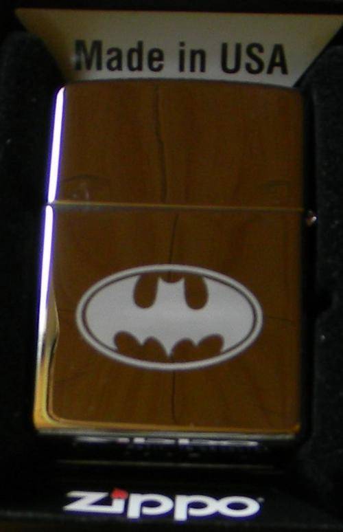 Batman Zippo Lighter High Polish Chrome