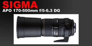 SIGMA 170-500mm f5-6.3 APO DG ZOOM LENS - CANON MOUNT
