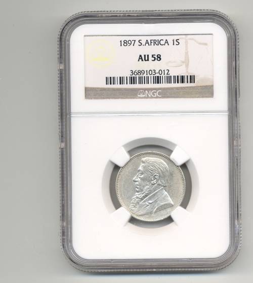 1897 *** 1S *** AU58 *** ZAR So close to unc