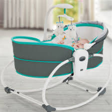5 In 1 Newborn Baby Rocker Bassinet Bouncer Toddler Music Chair With Toy