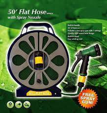 15m Flat Hose With 7 Setting Spray Nozzle