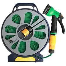 15m Flat Hose With 7 Setting Spray Nozzle