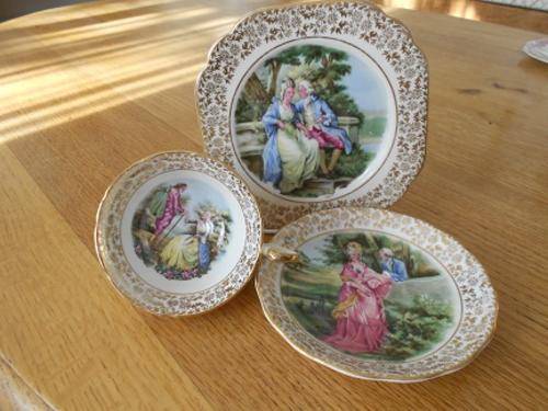 ANSLEY TRIO EDWARDIAN FASHION