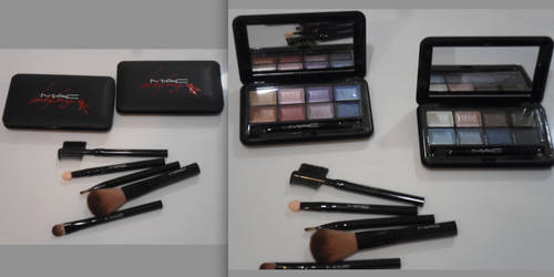 MAC LADY GAGA, X 2 PACKS = 16 COLORS!, AND 5 BRUSHES! FREE POSTAGE, PAYPAL ONLY!!!!