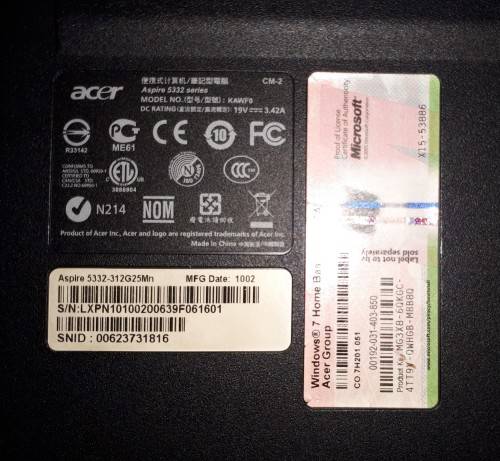 Acer Aspire 5332