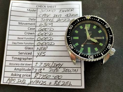 Seiko automatic scuba diver`s, 6309-729A