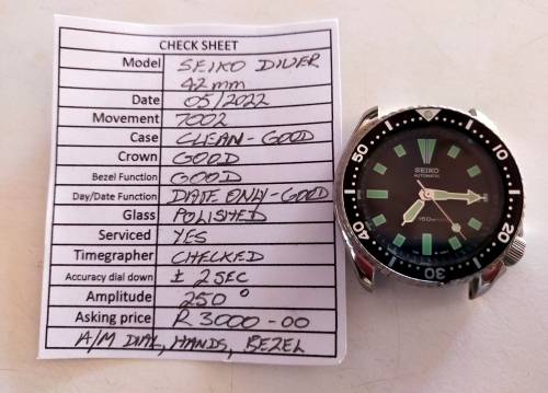 Seiko automatic scuba diver`s, 7002-700J