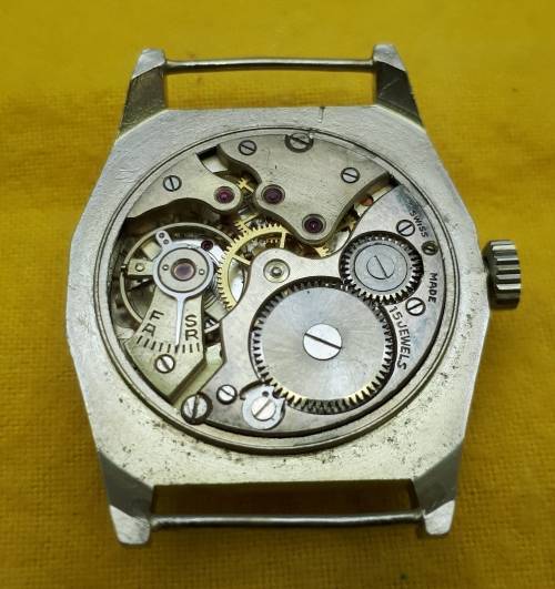 Mint condition vintage military style Forbes watch, high quality 15J movement.