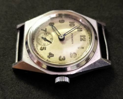 Mint condition vintage military style Forbes watch, high quality 15J movement.