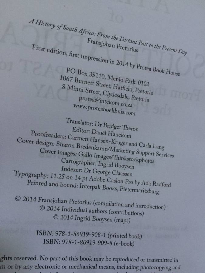 A History of South Africa: From The Distant Past to The Present Day - Fransjohan Pretorius