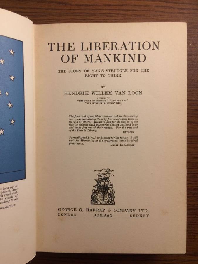 The Liberation of Mankind: Man's Struggle for the Right to Think - Hendrik Willem Van Loon