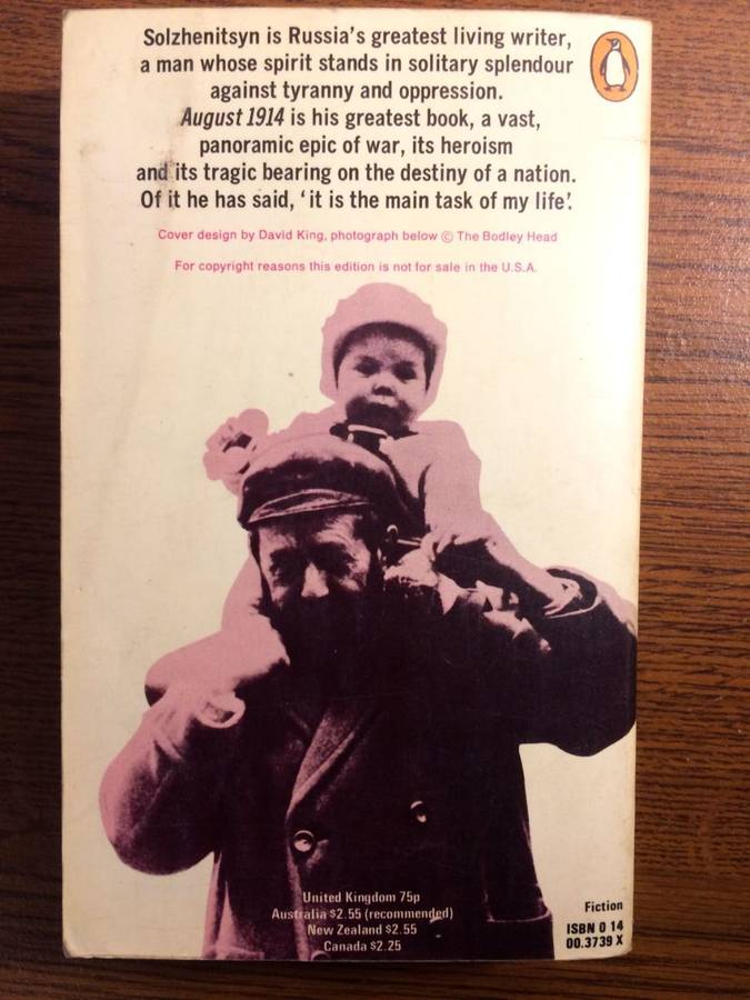 August 1914 - Alexander Solzhenitsyn