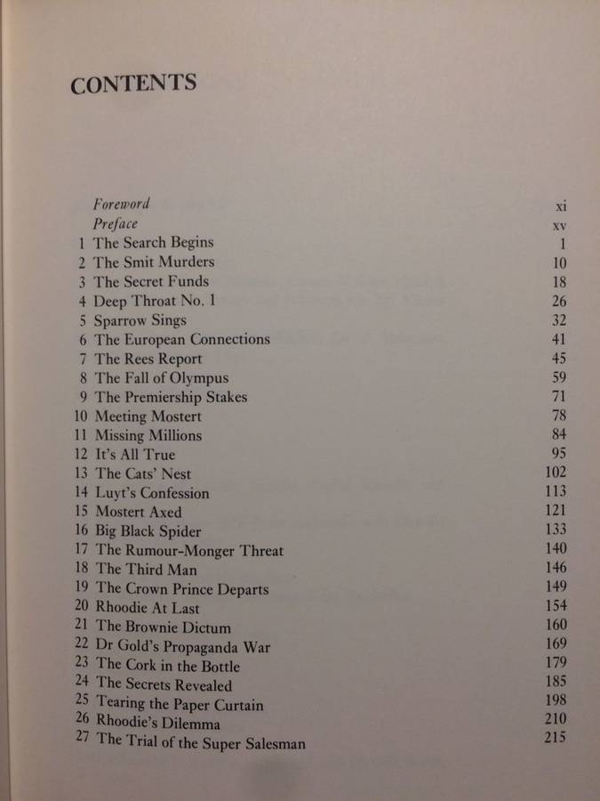 Muldergate: The Info Scandal (1980 1st Edition Hardcover)
