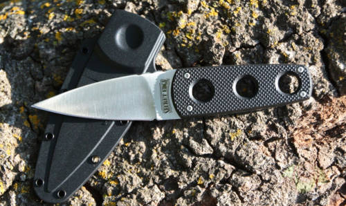 SECRET EDGE NECK KNIFE WITH CHAIN & HARD PLASTIC SHEATH!!!