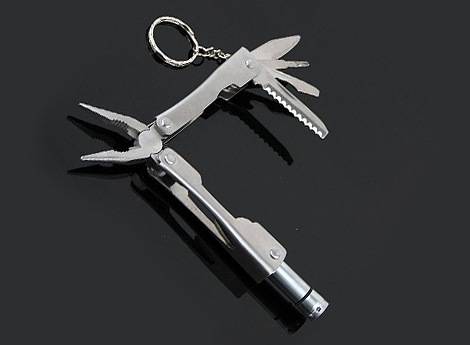 SMALL TITANIUM COATED MULTI TOOL & BELT POUCH - NICE & HANDY!!!