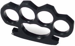 SET OF 2 HEAVY DUTY BLACK KNUCKLE DUSTER!!!