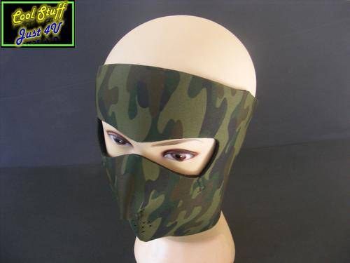 CAMO AIRSOFT / PAINT BALLING TACTICAL FACE PROTECTION MASK *** NEW PRODUCT***