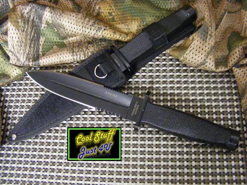 THE AKYJIA 65X13 - LARGE DOUBLE EDGED & SERRATED DAGGER!!!