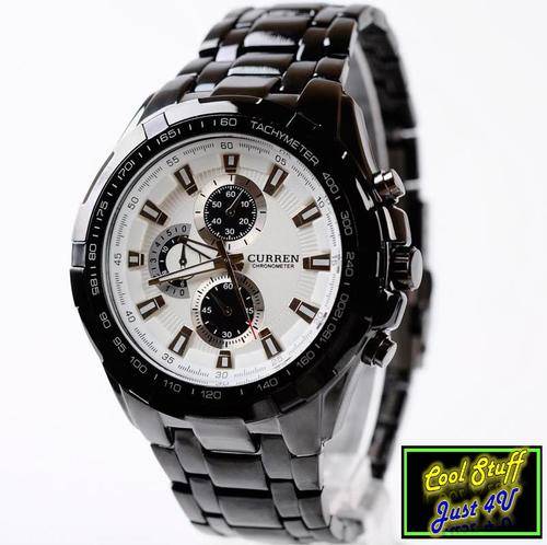 CURREN MILITARY MENS QUARTZ WRIST WATCH WITH STAINLESS STEEL STRAP!!!