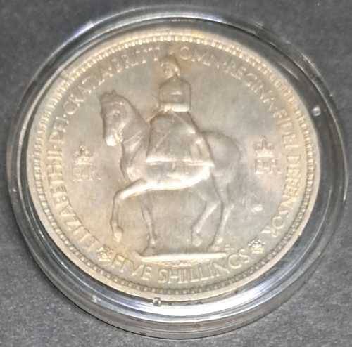 FIVE- SHILLINGS  1953 BRITT COIN.