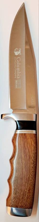 COLUMBIA HUNTING KNIFE STAINLESS STEEL OUTDOOR  SA66 &SHEATH (28CM) NEW.? ??
