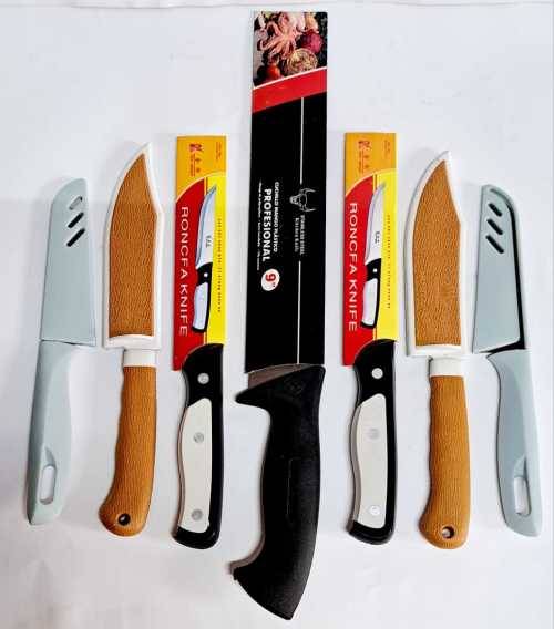KITCHEN KNIFE  COMBO  7 × KNIVES FOR ONE BID. ?.