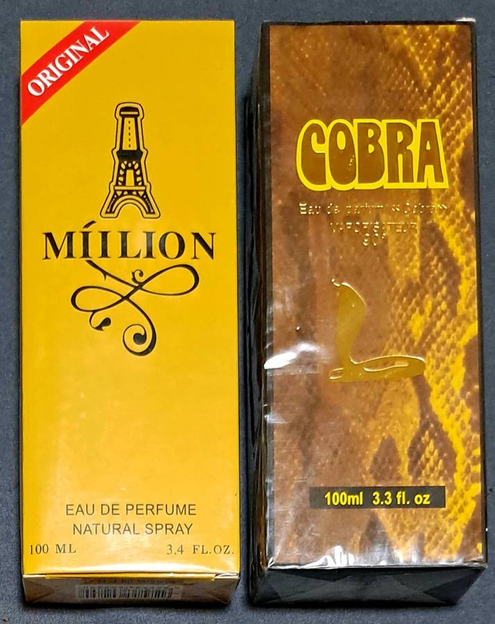 MIILION AND COBRA NATURAL SPRAY 2×100ML **PERFUME **.