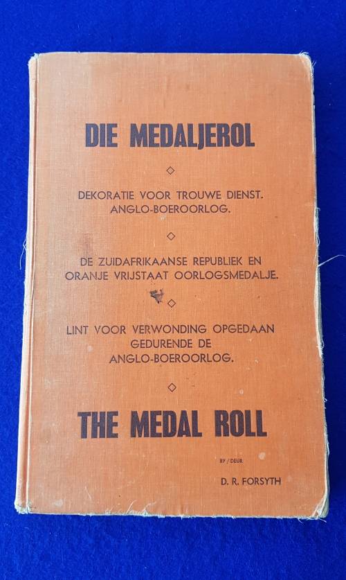 ANGLO BOER WAR - ABO MEDAL - BURGER J.A.ENSLIN - Full Size Medal