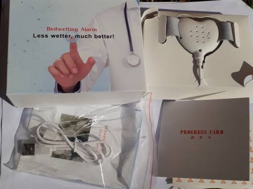 Rechargeable Bed Wetting ( Enuresis ) Alarm for Children and Adults