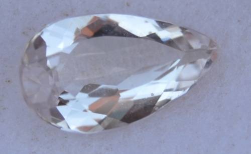 1.76Ct Natural Light Pink Morganite Pear Starting at R1 No reserve