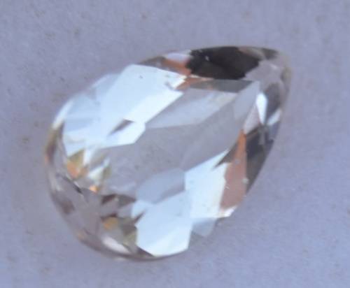 1.76Ct Natural Light Pink Morganite Pear Starting at R1 No reserve