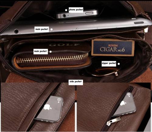 VICUNA POLO Famous Brand Classic Design Mens Messenger Bags Promotional Casual Business Man