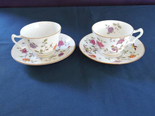 Staffordshire porcelain tea duo's