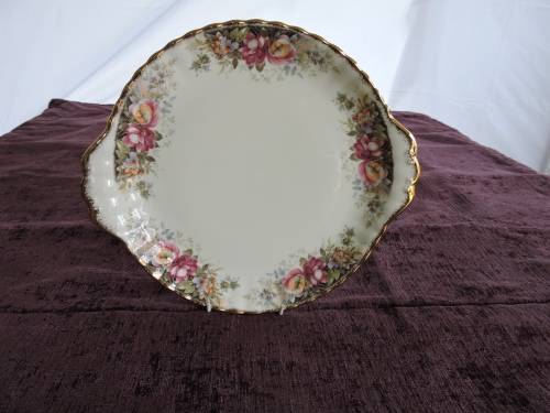Royal Albert Autumn Roses Cake plate
