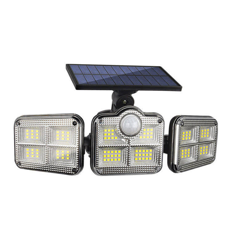 Waterproof Light with 122 LED Motion Sensor with 2400mAh Battery Solar Outdoor Fence Light